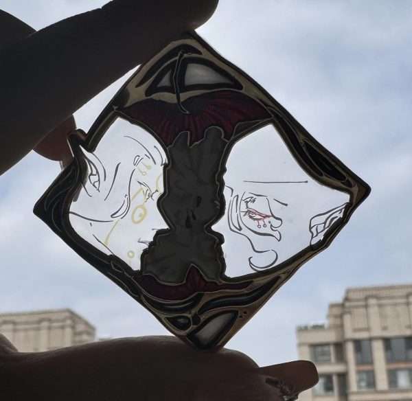 Mononoke small stainglass 6cm - Image 4