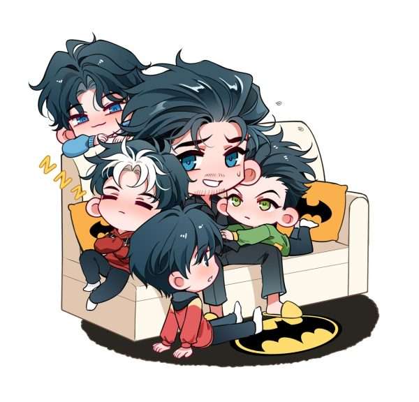 DC batfamily chibi