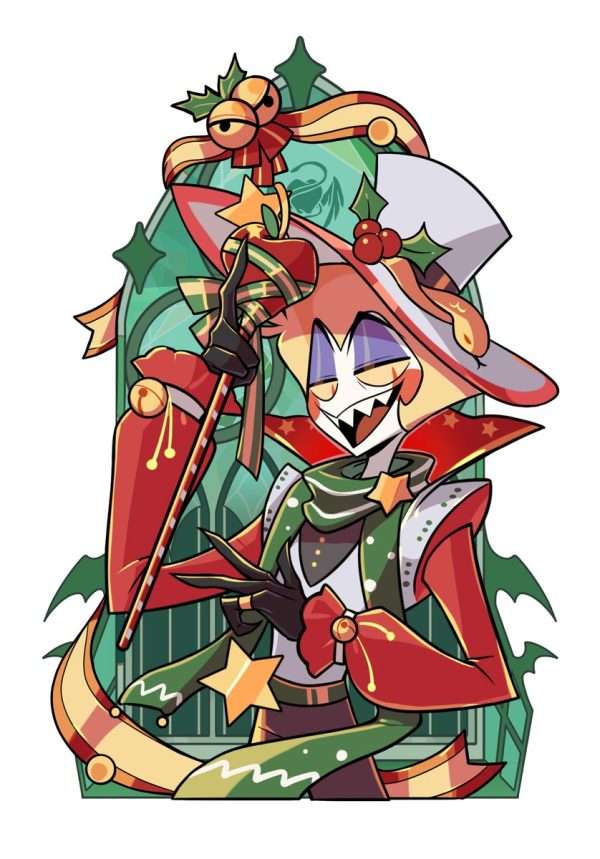 Hazbin Hotel Christmas Lucifer Stainglass - Image 3