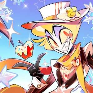 Hazbin hotel Lucifer winter panel