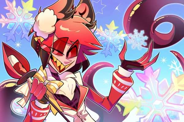 Hazbin hotel Alastor winter panel