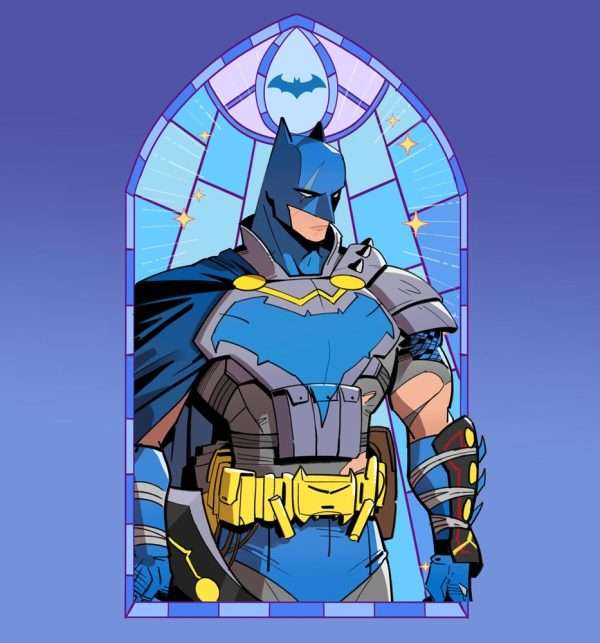 DC Batman Knight stainglass window