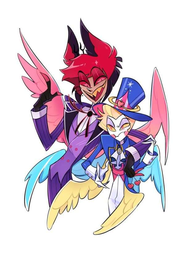 Hazbin hotel Alastorlucifer pride