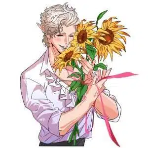BG3 Astarion cutout sunflower